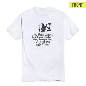 NWT Mega Yacht T-Shirt My Folks went to Los Angeles Playboy Louis Vuitton UNISEX